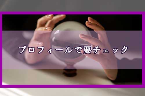 プロフィールで要チェック